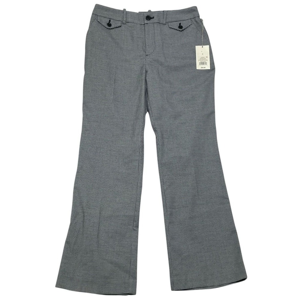 NWT Kick Flare Pants Size 6R High Rise Slim Fit & Thigh Stretch Houndstooth